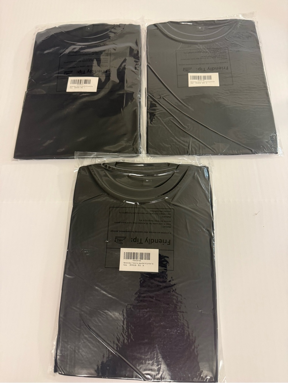Women’s crew neck t-shirts  medium and large